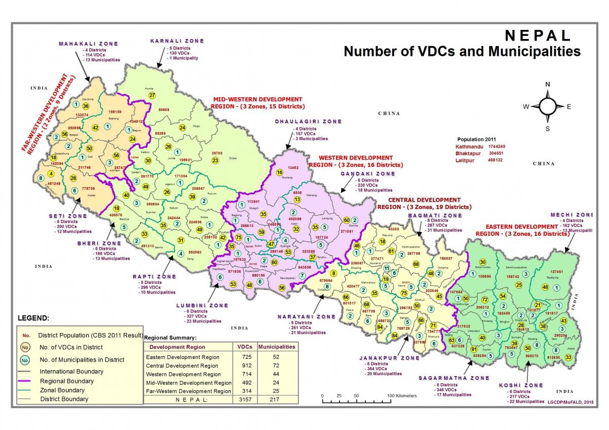 Žemėlapis gis nepalas