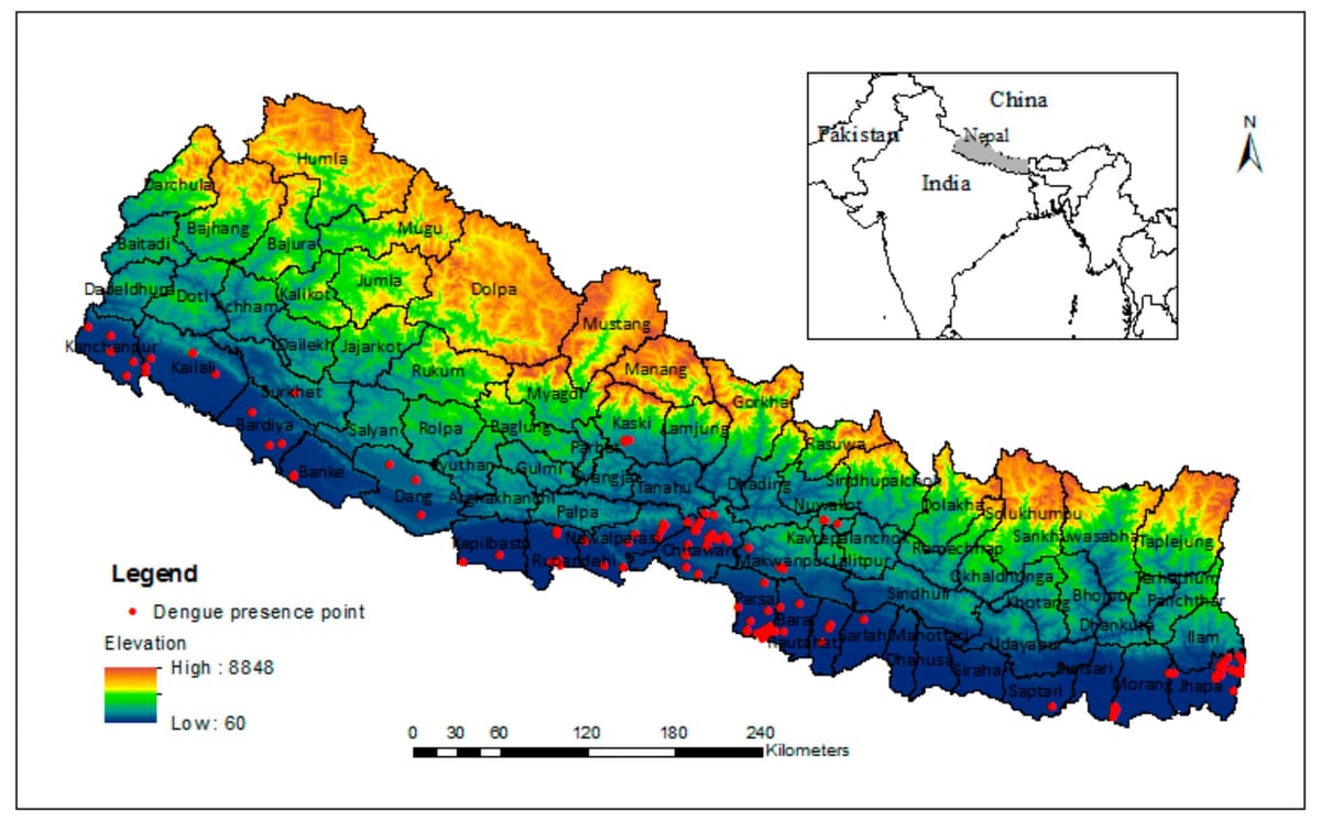 Žemėlapis nepalo klimato