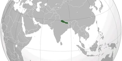 Žemėlapis žemės nepalas