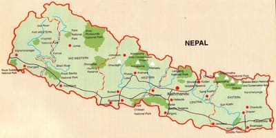 Žemėlapis nepalo geležinkelio butwal