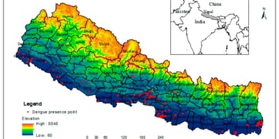 Žemėlapis nepalo klimato