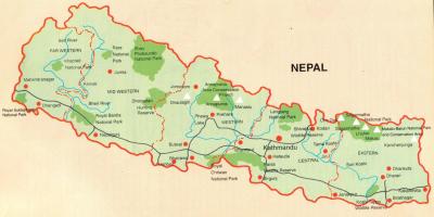 Nepalo turizmo žemėlapyje nemokamai