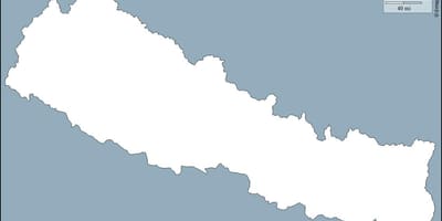 Žemėlapis tuščių nepalas